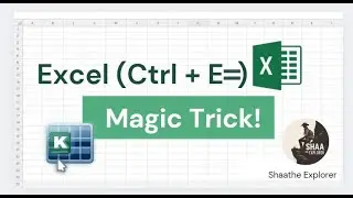 Master Excel&rsquo;s Ctrl + E Shortcut | Flash Fill Trick Explained in Tamil | Shaathe Explorer Excel Tips