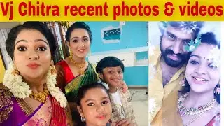 #VjChitra shootingspot photos & videos |chithu photos with her husband #pandianstoresmullai videos