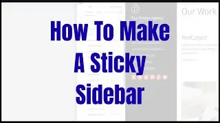Sticky Sidebar No CSS