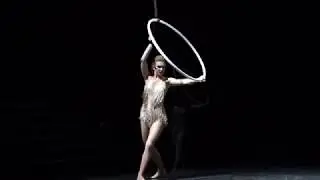 Aerial singer on the hoop Eugenia Gulchak
