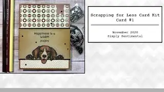 Scrapping For Less Flavour of the Month Card Kit November 2020 - Card #1