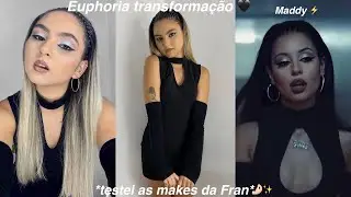 Me transformando em personagens de EUPHORIA ⚡️Maddy⚡️ *make, outfit, hair* & testei as makes da Fran