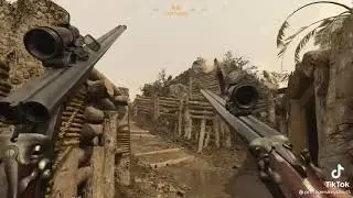 The broken Akimbo shotguns in cod vanguard