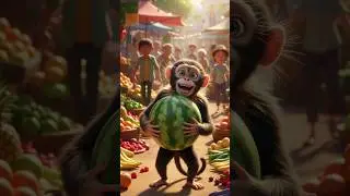 The Silly Monkey and the Watermelon 🍉 | Funny Kids Story with Moral