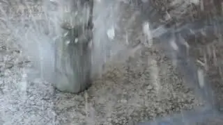 How do we keep the drill from overheating during a pool fence installation?