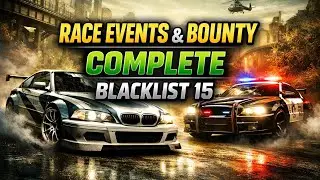👉 NFS Most Wanted Still Hits Hard 🔥 | Blacklist 15 Race events & bounty complete😏