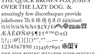 01 Project Overview, Typographic Sample Book