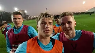 КАМЕРА НА ПОЛЕ - игроки ЗЕНИТА во время серии пенальти