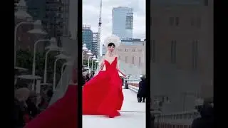 Jessica Minh Anh in the finale dress by Ukrainian fashion designer Oksana Mukha