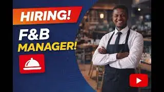 F & B Manager Job Opportunity | #ajiratanzania 