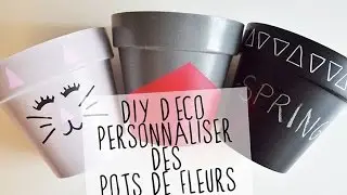 DIY DÉCO : personnaliser des pots de fleurs
