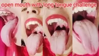 #open month with long tongue challenge #viralvideo #twitch @PampaKhanLifestyle786 
