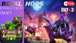 🐷 Clash Royale EVOLUTION DRAFT LIVE! | Flying Hogs Take Over the Arena ⚔️ | Day 3 Trophy Grind 🚀