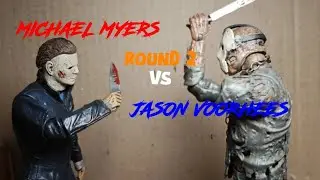 Michael Myers VS Jason Voorhees Round 2 | Stop Motion | BO0G3MAN_editz