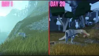 Surviving 20 DAYS as Rarest Skin - Dinosaur Simulator