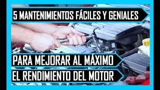 5 MANTENIMIENTOS Que Debes Hacer Para MEJORAR El RENDIMIENTO Del MOTOR De Tu AUTO ✅