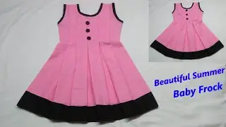 Beautiful summer baby frock cutting/Box pleated baby frock cutting and stitching 2-3yr baby  frock