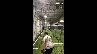 Kaden Pitching Pocket Radar For Kevin Steen
