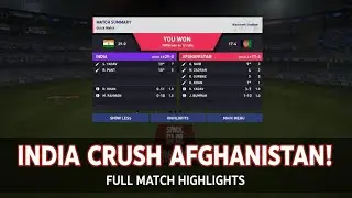 INDIA CRUSH AFGHANISTAN!| Kuldeep&rsquo;s Magic Spell #cricket #wcc #cricketgame #trending #viral #gaming 