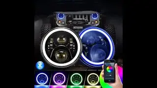 LAMPU DEPAN DAYMAKER 7 INCH RGB 60WATT HARLEY WS175 XSR155 NINJA TIGER SCORPIO JIMNY JEEP RUBICON