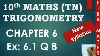10th maths chapter 6 exercise 6.1 question 8 tn samacheer hiba maths