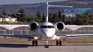 Bombardier Global 6000 OE-IEO Takeoff from Split Airport SPU/LDSP