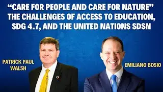 Patrick Paul Walsh | UN SDSN | Global Citizenship Education Interview Series Emiliano Bosio