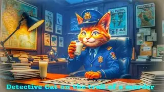 Cat Detective on a mission! Can he solve the mystery? The Cat who solved crimes #aianimals #cat