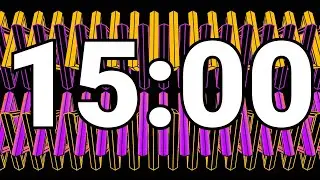 15 Minute Big Number EDM Timer | Big Numbers Countdown | EDM Background Music TImer