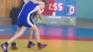 Открытый чемпионат Мариуполя по Греко-Римской борьбе Корнеев Родион в синем трико