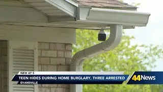Three arrested after a home burglary and several car break ins