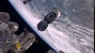 Russian capsule returns from space mission