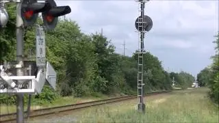 SPEED! NJ Transit Train 4617 at Pomona, NJ 7/11/14