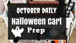 OCTOBER DAILY PREP | HALLOWEEN CART | PLANNER CART TOUR