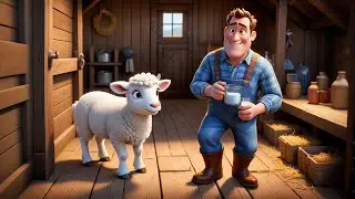Lala Lamb Drinks Milk | Sweet Animal Song for Kids | Nursery Rhymes and Toddler Learning