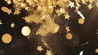 Gold Particles & Confetti Photo Booth Background | Fondos Din&aacute;micos de Part&iacute;culas y Confeti Fotos