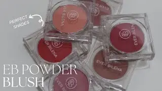 Новинка! Пудровые румяна Everbilena | 6 новых оттенков | обзор #ebpowderblush