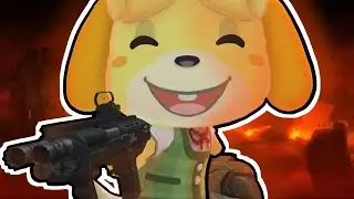 Isabelle's day off (Doom x Animal crossing meme)