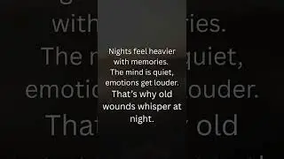 Why do memories return at night?#TheJourneyHope#JourneyOfHope #HealingFacts #DailyLifeWisdom