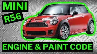 BMW MINI R56 2006 - 2014 - How To Locate VIN Plate Chassis Number & Engine / Paint Code Location
