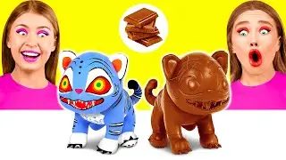 Челлендж. Шоколадная Еда vs Настоящая еда | Кто Победит в Кулинарной Битве Crazy DO