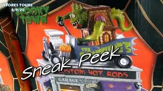 Menards Lemax Spooky Town Village 2020 🎃 early sneak peek 🎃 Pumpkin Hollow