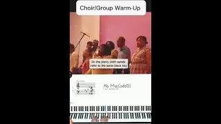 Simple technique how teach choir vocal part soprano Alto tenor singer Coral warmup exercise