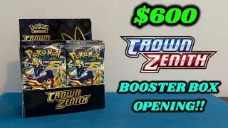 Opening a CUSTOM $600+ CROWN ZENITH BOOSTER BOX to celebrate 3 YEARS SINCE RELEASE!!