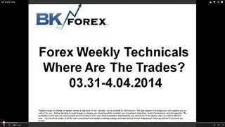 Forex Weekly Techs Where Are The Trades?  03.31-4.04.2014