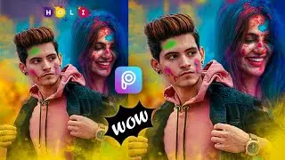 Holi Photo Editing | Picsart Holi Photo Editing | Holi Photo Editing Picsart | HD Photo Editing