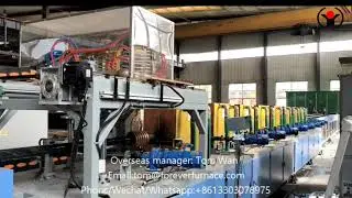Oil drill pipe heat treatment furnace #induction