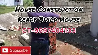Compound wall and Main Gate Pillar construction-New House Construction