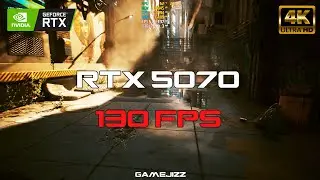 MFG 4x Cyberpunk 2077 RTX 5070 12GB Multi Frame Generation Ultra Realistic Graphics 4K Raytracing