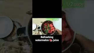 1minute refreshing watermelon 🍉 juice #Himmajascookery